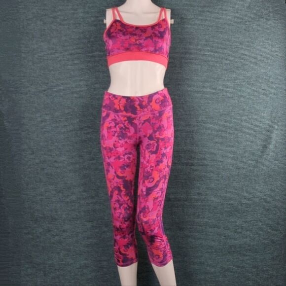 Bright & Beautiful Gaiam Yoga Leggings & Top Set! - Picture 1 of 13